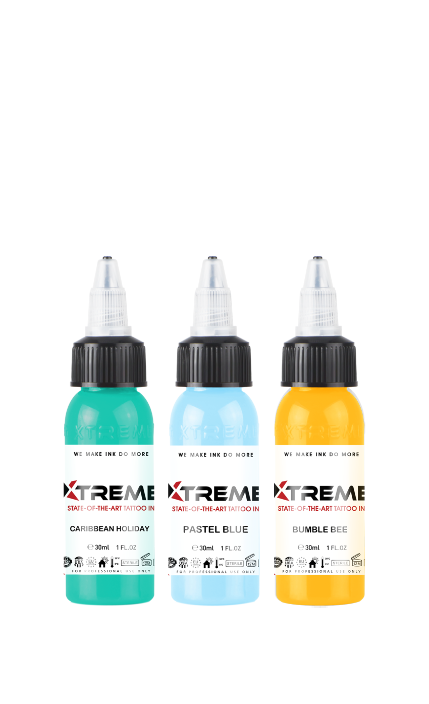 Xtreme Ink - Old School Color Set - 8x30ml (Reach Compliant)