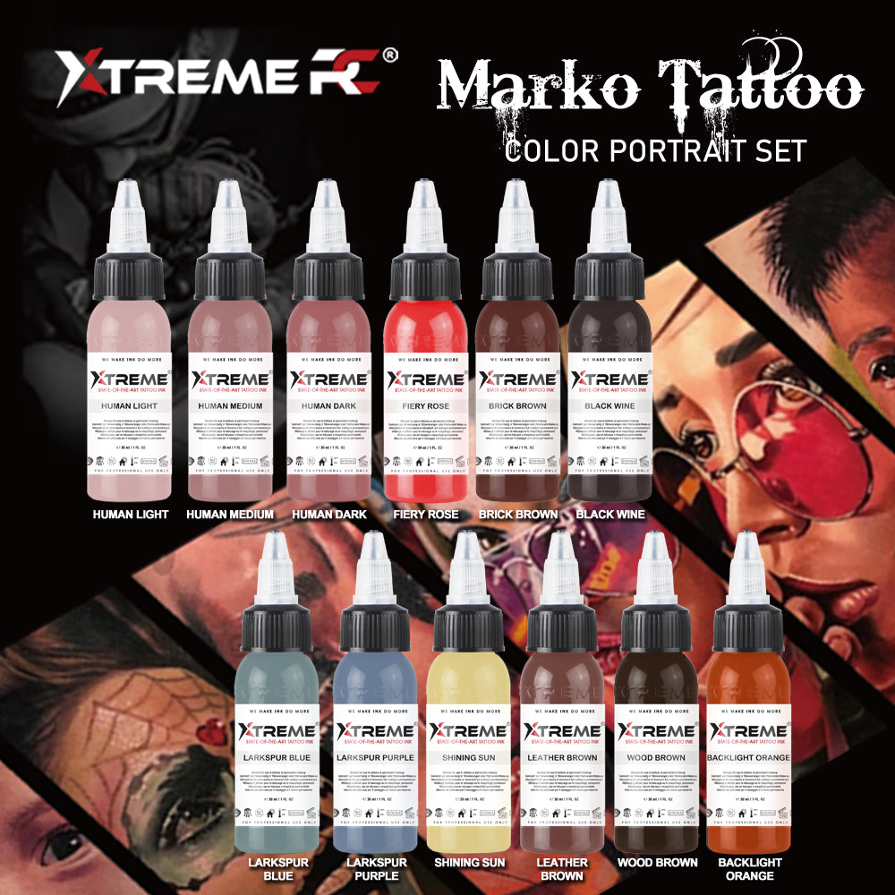 MARKO TATTOO COLOR PORTRAIT SET RC – Xtreme Inks