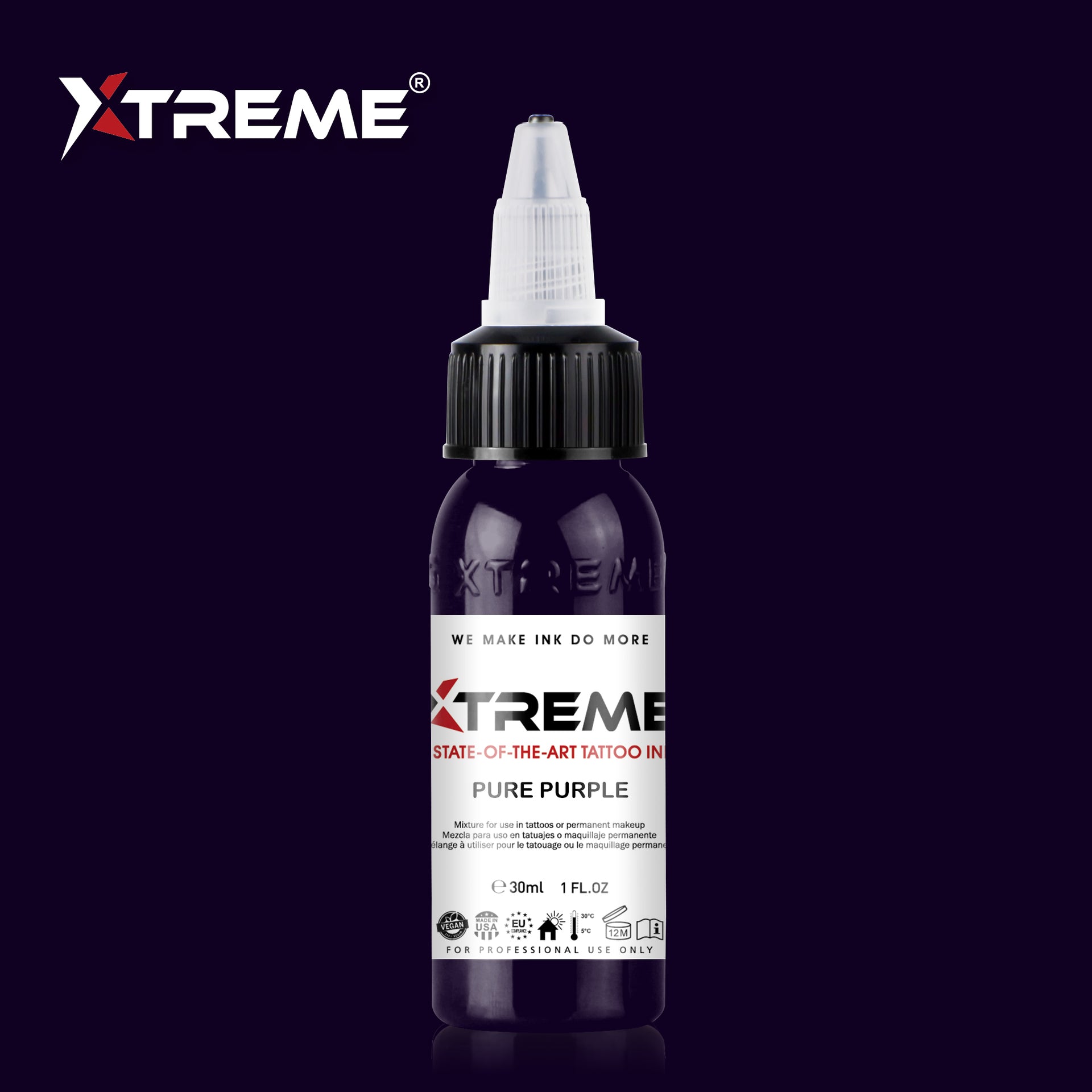 Pure Ink Color PURE PURPLE TATTOO INK – Xtreme Inks