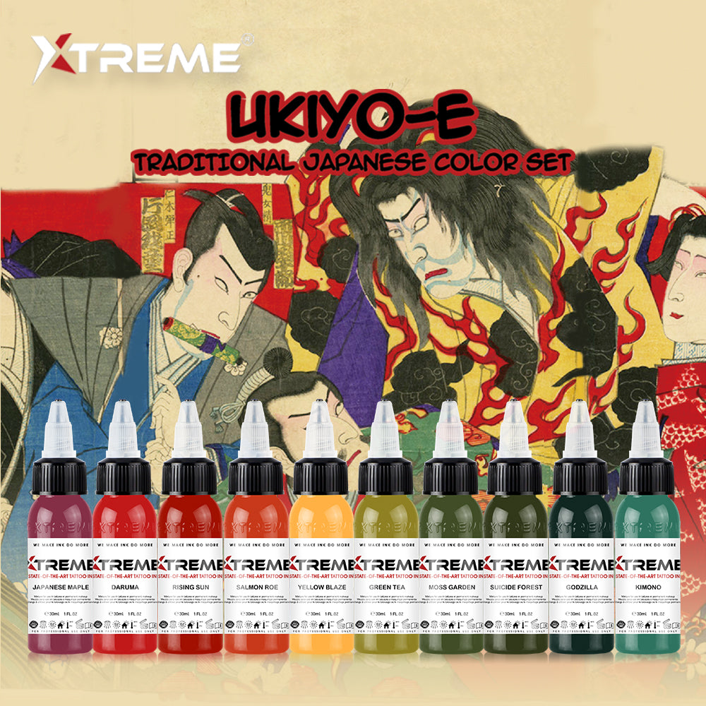 UKIYO-E TRADITIONAL JAPANESE COLOR SET – Xtreme Inks
