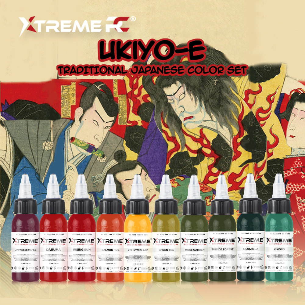 TRADITIONAL JAPANESE COLOR SET RC – Xtreme Inks
